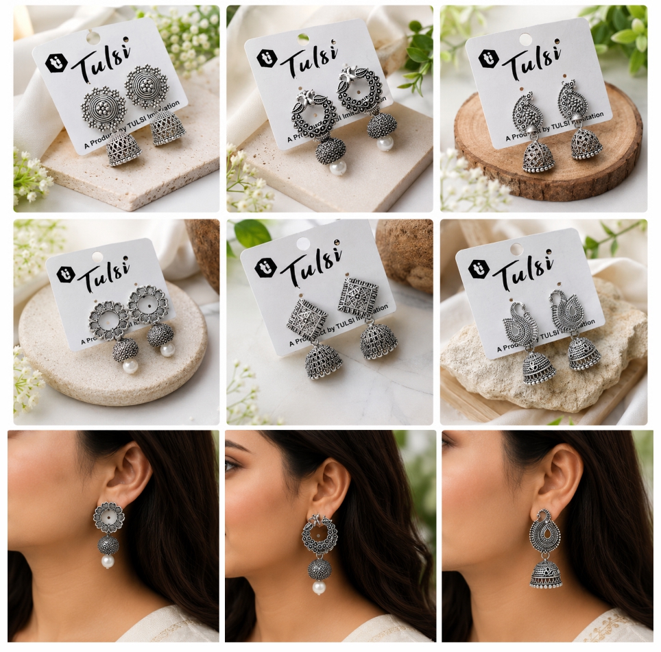 Wonderful Earrings & Studs Combo of 6